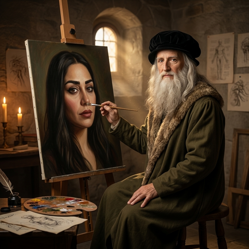 painted by davinci